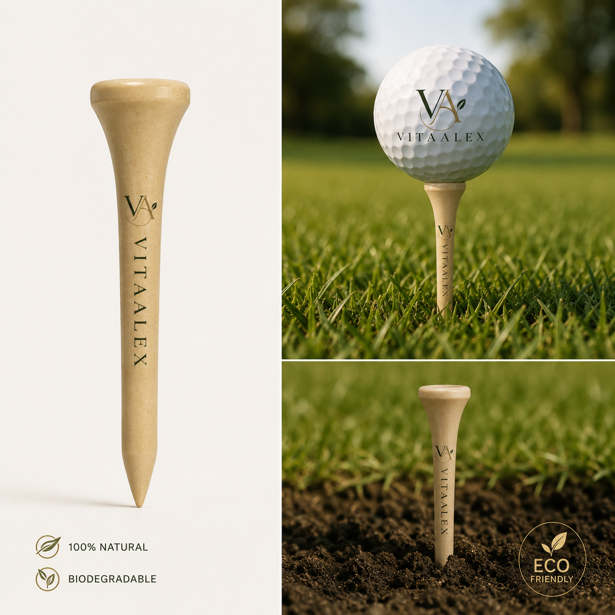Vitaalex Bio-degradable golf tee's