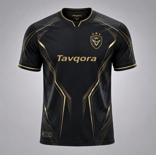 Tavqora pustende premium fotball-T-skjorte